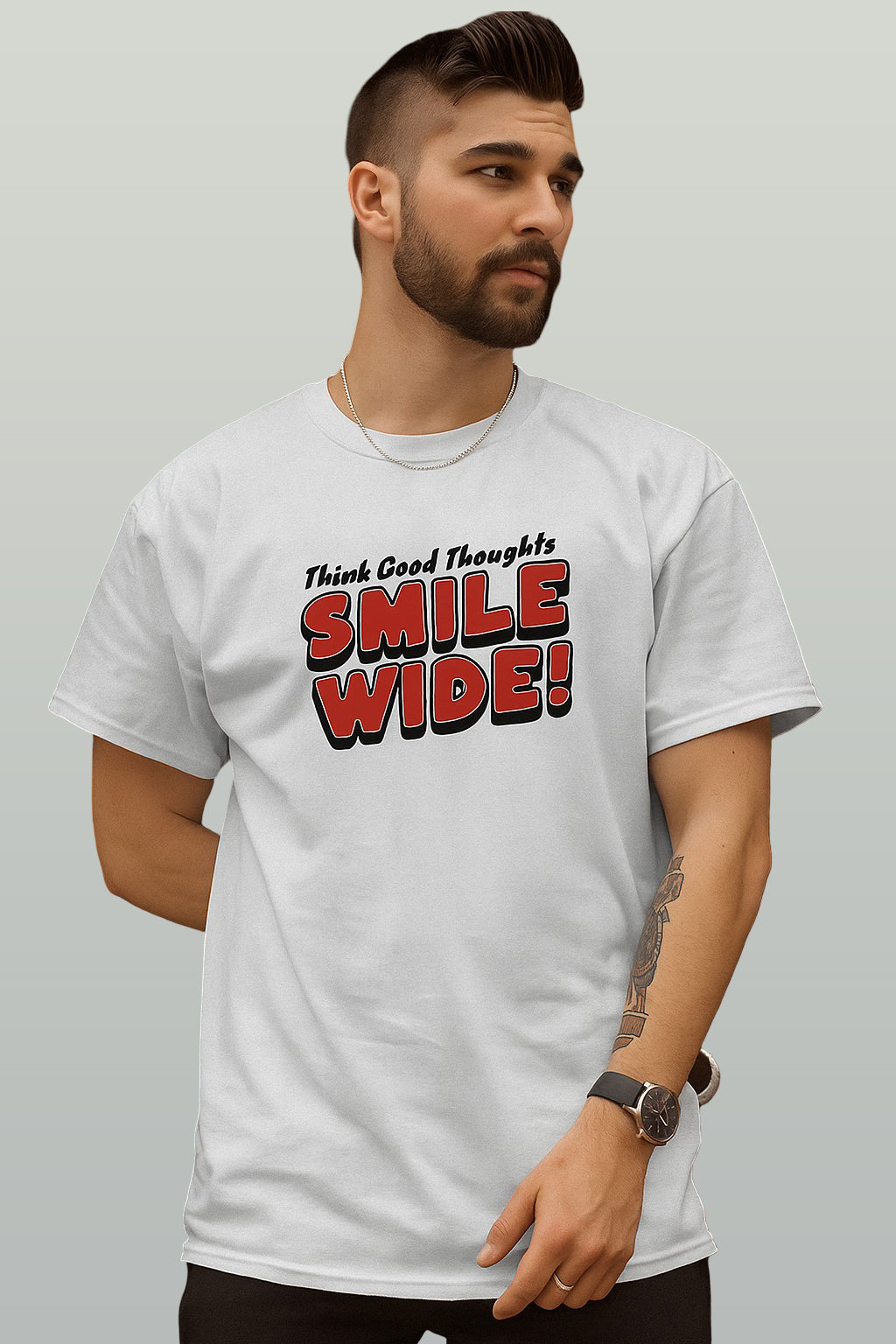 Smile Wide | Men's Classic Crew T-Shirt