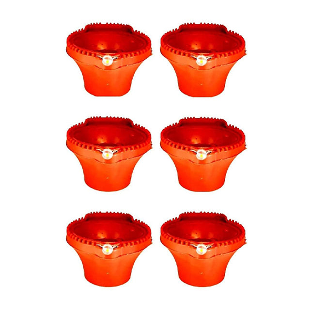 Diya LED Water Sensor - Safe, Smokeless & Reusable Ambient Lights (Pack of 12/24)